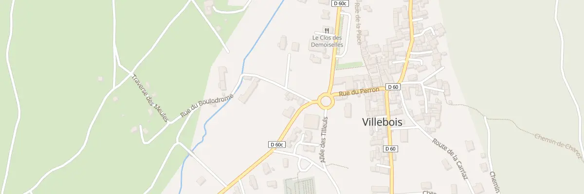 Plan du 58 Rte de la Gare à Villebois