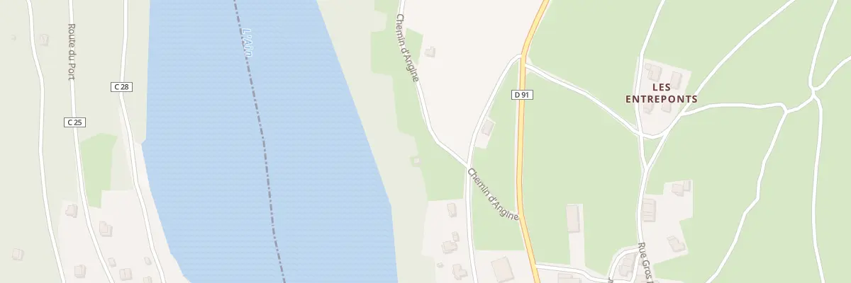 Plan du 185 Che d’Angine à Serrières-sur-Ain