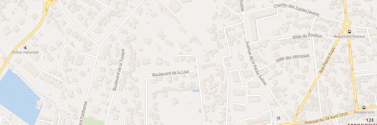 Plan du 47 Bd de la Lise à Marseille 12e Arrondissement