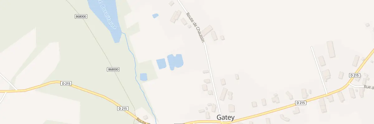 Plan du 7 Rte de Chaussin à Gatey