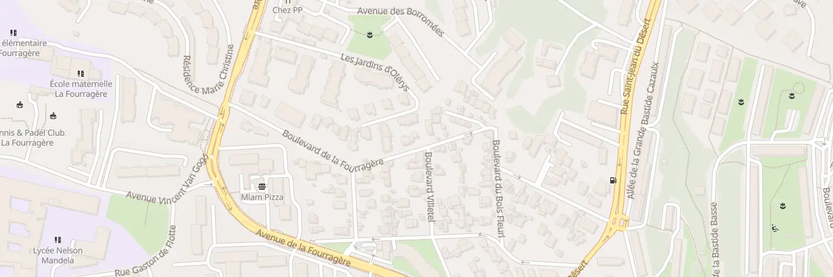 Plan du 23 Bd de la Fourragere à Marseille 12e Arrondissement