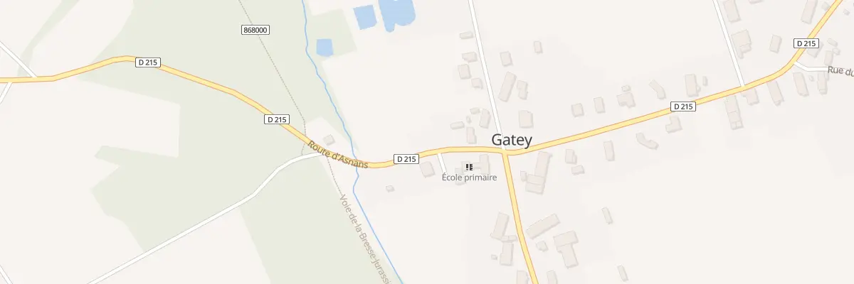 Plan du 1 Rte de Chaussin à Gatey