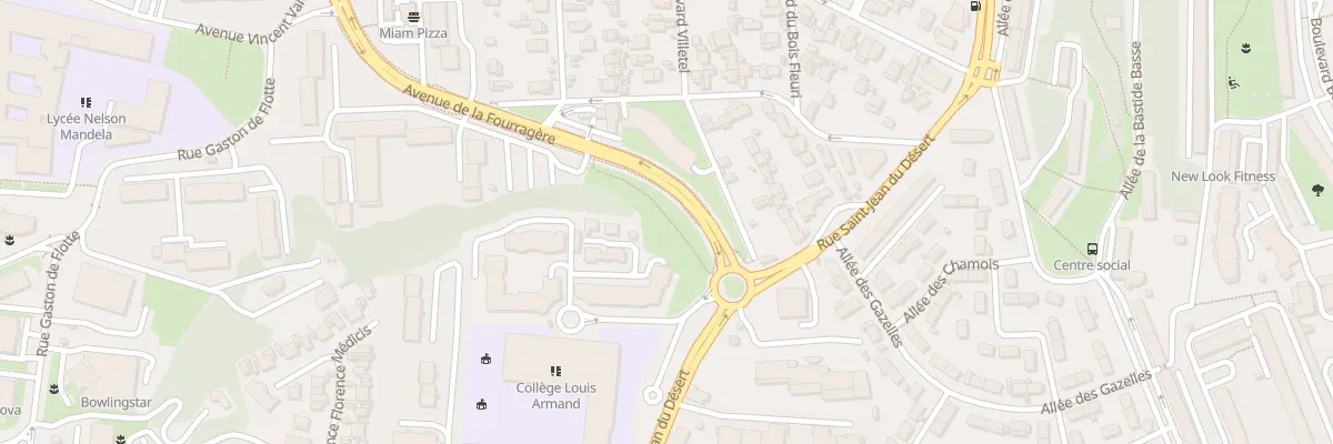 Plan du 106 Av de la Fourragere à Marseille 12e Arrondissement