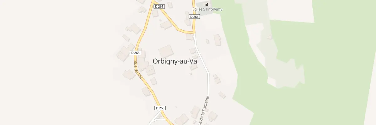 Plan du 4 Rue de la Fontaine à Orbigny-au-Val
