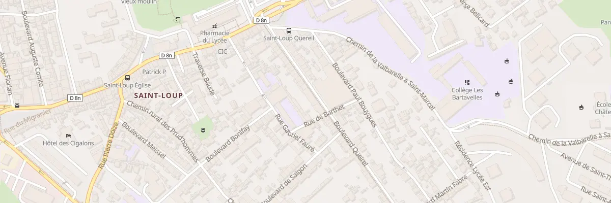 Plan du 38 Bd Queirel à Marseille 10e Arrondissement