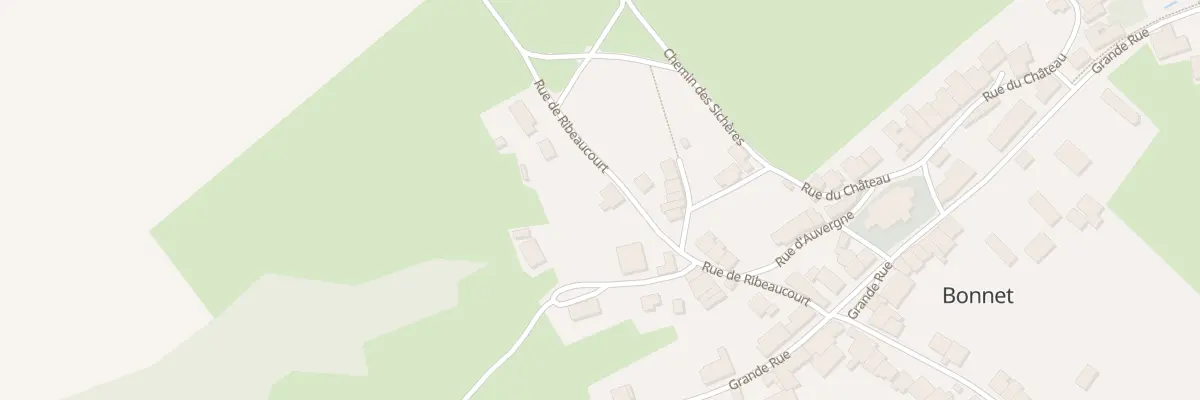 Plan du 7 Rue de Ribeaucourt à Bonnet