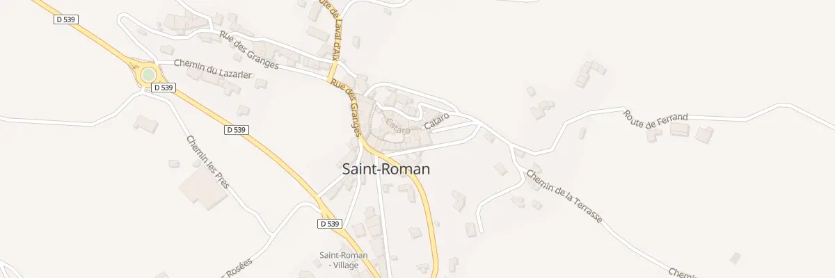 Plan du 47 Rte de Ferrand à Saint-Roman