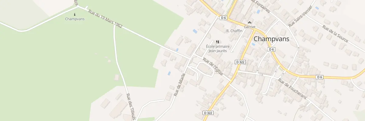 Plan du 8 Rue de Miarle à Champvans