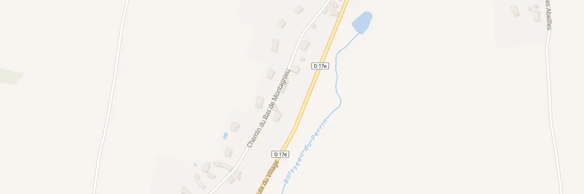 Plan du 25 Che du Bas Montagnieu à Montagnieu