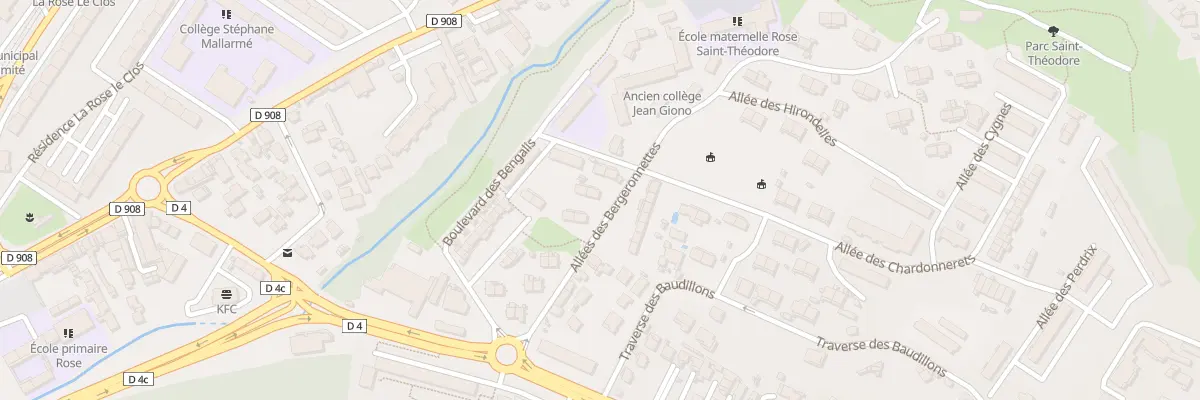 Plan du 17 All des Bergeronnettes à Marseille 13e Arrondissement
