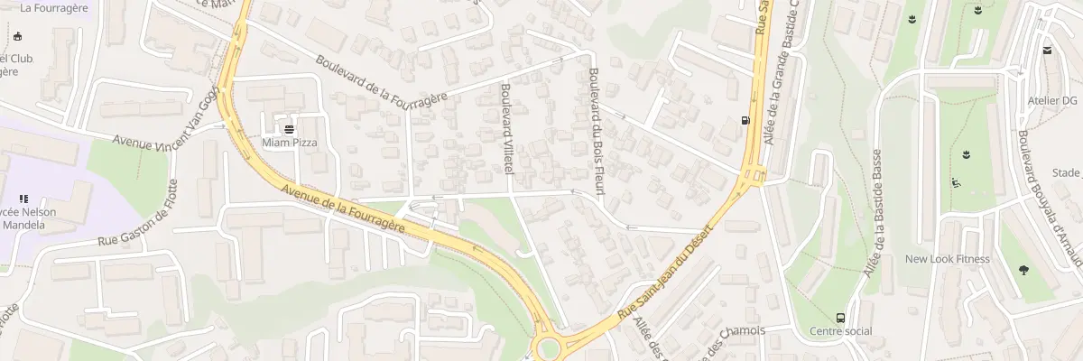 Plan du 30 Bd Bellevue Qrt Fourragere à Marseille 12e Arrondissement