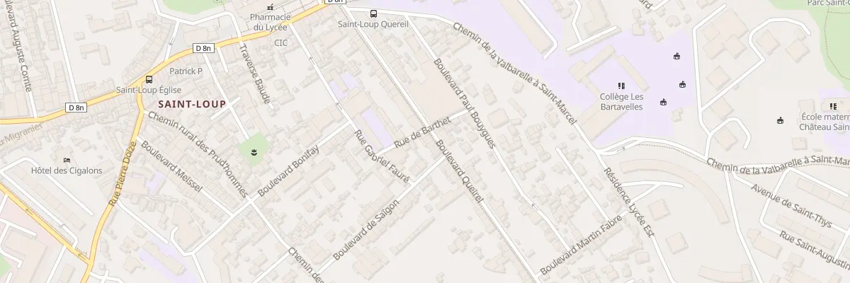 Plan du 50 Bd Queirel à Marseille 10e Arrondissement