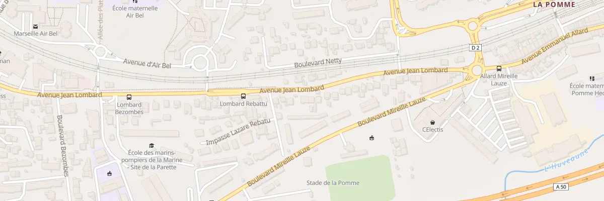 Plan du 116 Av Jean Lombard à Marseille 11e Arrondissement