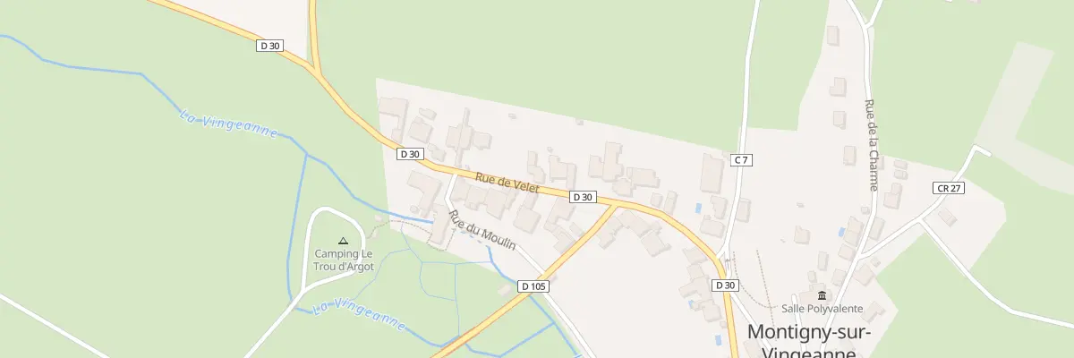Plan du 22 Rue de Velet (Montigny) à Montigny-Mornay-Villeneuve-sur-Vingeanne