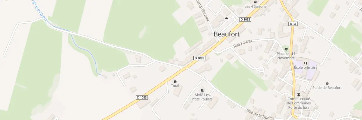 Plan du 7 Rte Nationale à Beaufort-Orbagna
