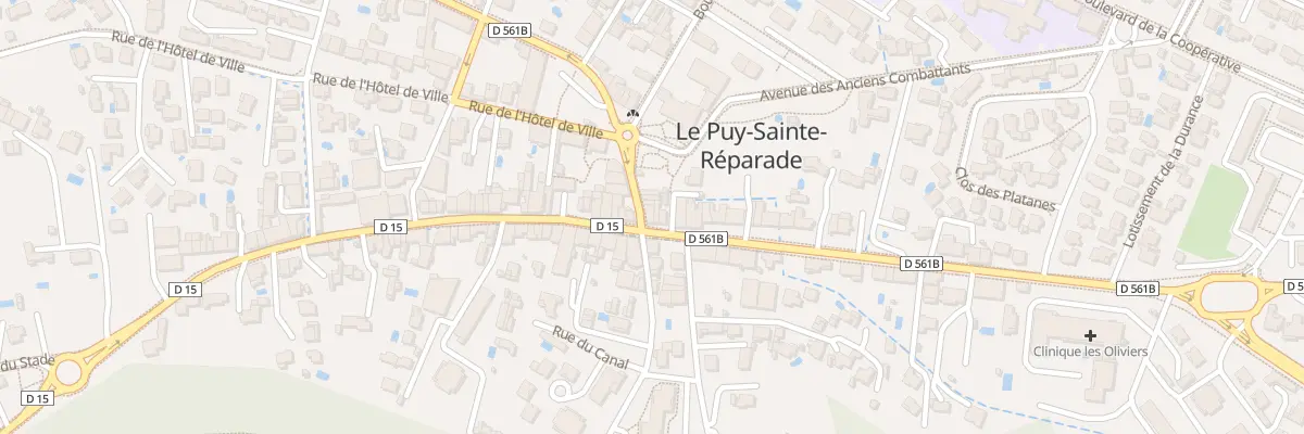 Plan du 2 Av de la République au Puy-Sainte-Réparade