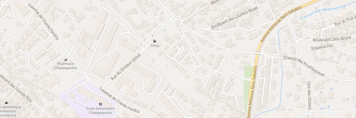 Plan du 14 Tra de la Rustique à Marseille 10e Arrondissement