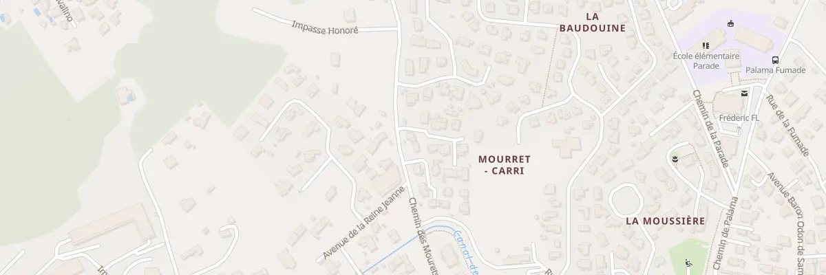 Plan du 80 Che des Mourets à Marseille 13e Arrondissement