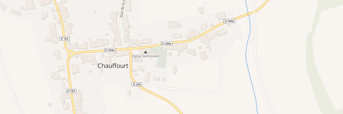 Plan du 4 Rue de la Vallee à Chauffourt