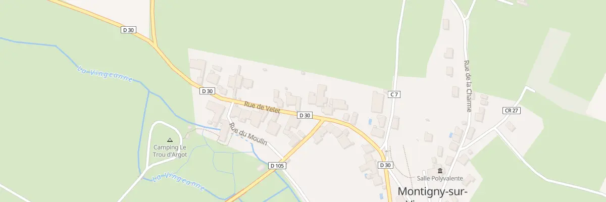 Plan du 16 Rue de Velet (Montigny) à Montigny-Mornay-Villeneuve-sur-Vingeanne
