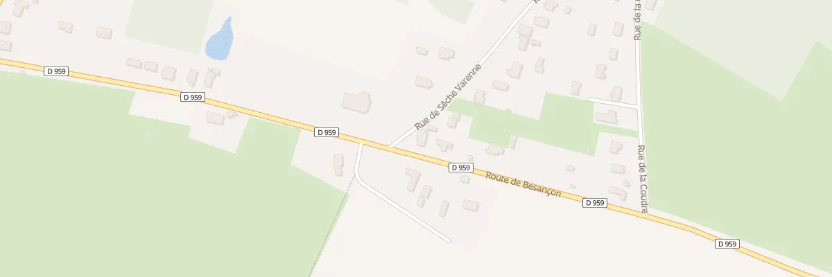Plan du 43 Rue de Seche Varenne à Perrigny-sur-l’Ognon