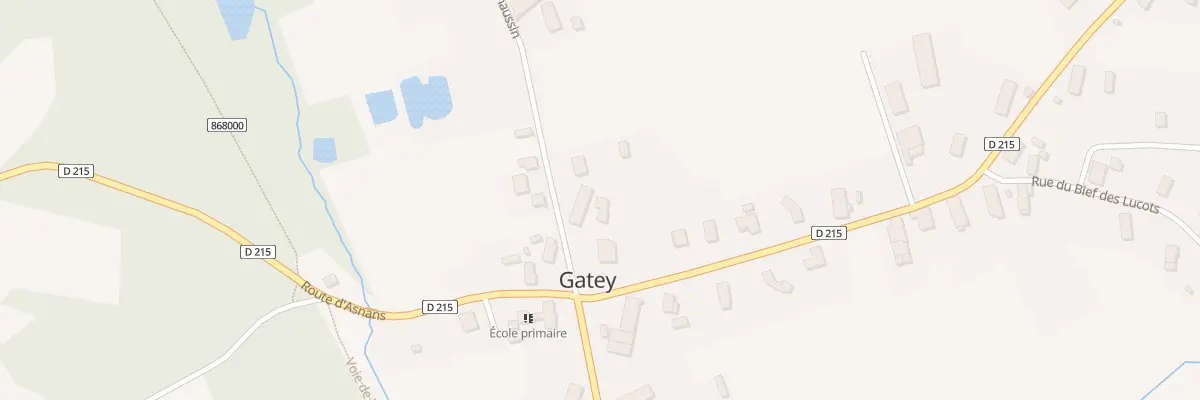 Plan du 4 Rte de Chaussin à Gatey