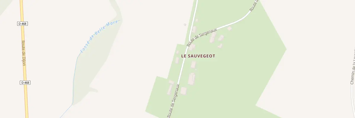 Plan du 13 Rte de Sergenaux à Rye