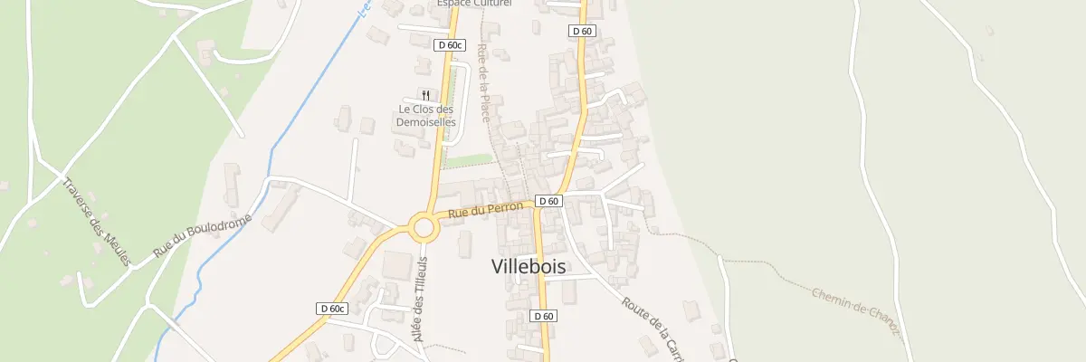 Plan du 286 Pl des Lions à Villebois