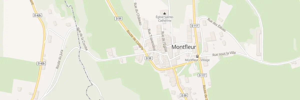 Plan du 2 Rue du Chateau à Montfleur