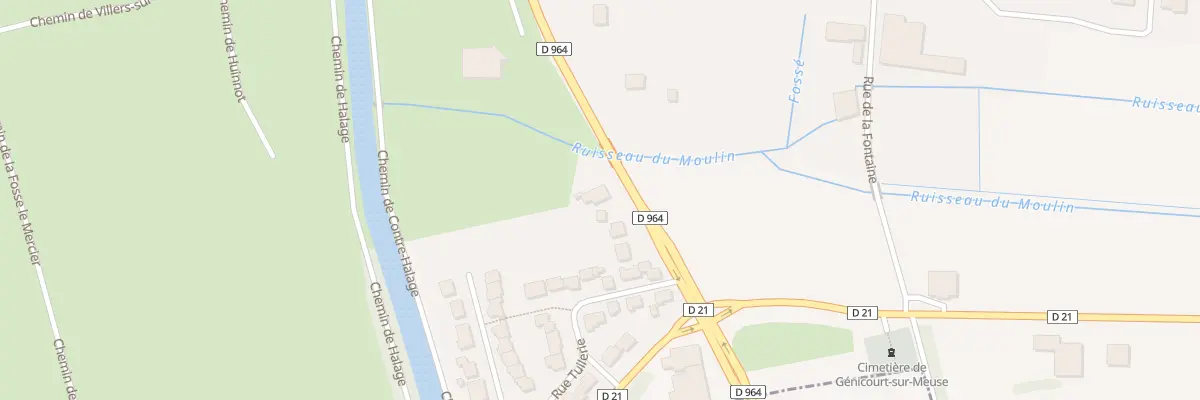 Plan du 19 Rte Nationale de Belfort à Génicourt-sur-Meuse