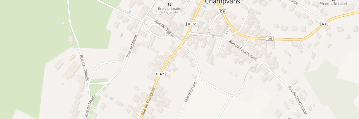 Plan du 17 Rue de Damparis à Champvans