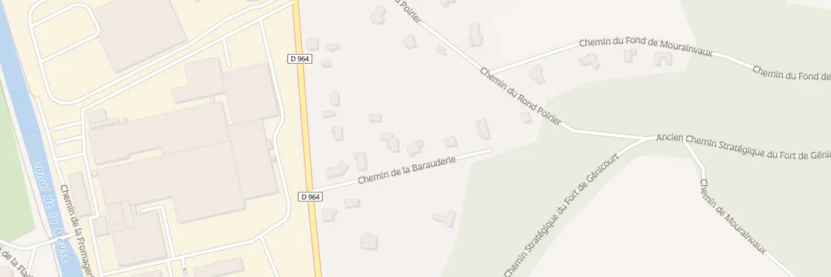 Plan du 9 Cr Dit de la Barauderie à Dieue-sur-Meuse