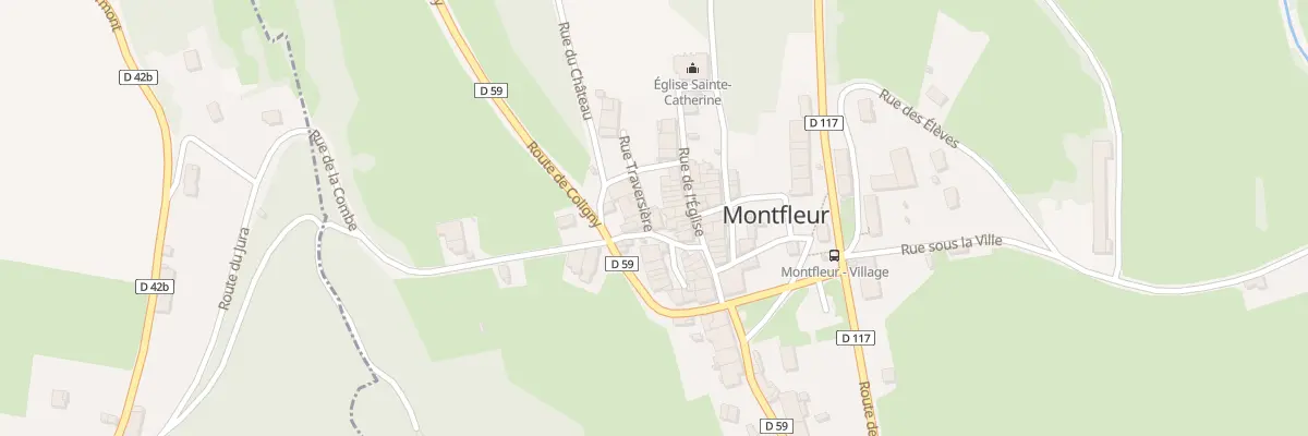 Plan du 2 Rue Traversiere à Montfleur