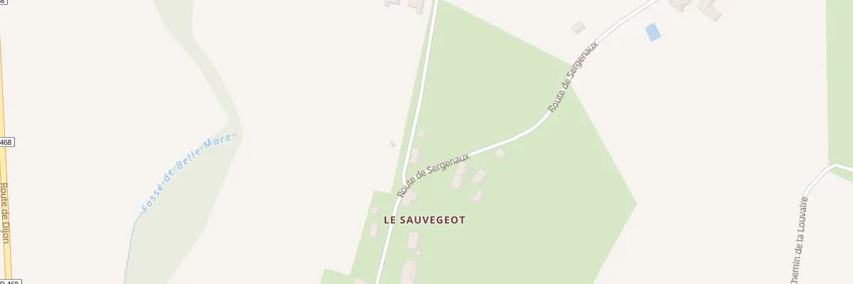 Plan du 15 Rte de Sergenaux à Rye