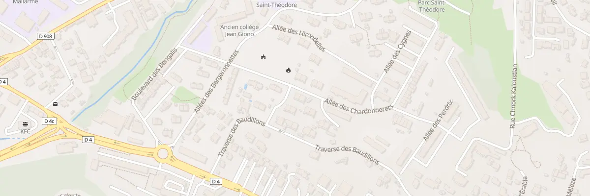 Plan du 30 All des Chardonnerets à Marseille 13e Arrondissement