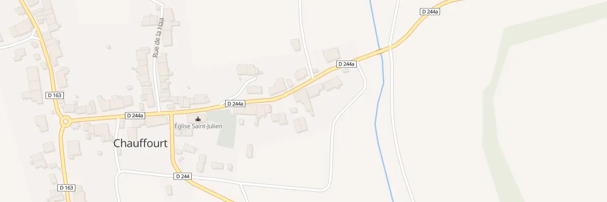 Plan du 16 Rue de la Vallee à Chauffourt
