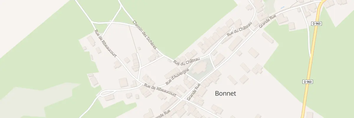 Plan du 1 Rue du Château à Bonnet