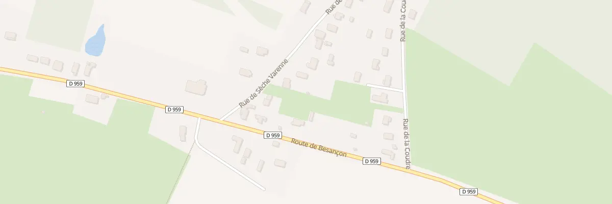 Plan du 39B Rue de Seche Varenne à Perrigny-sur-l’Ognon