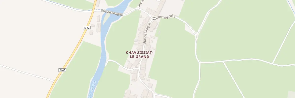 Plan du 21 Rue de Nivigne à Nivigne et Suran