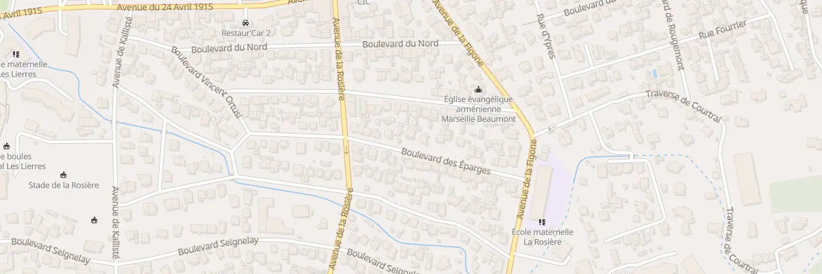 Plan du 35 Bd des Eparges à Marseille 12e Arrondissement