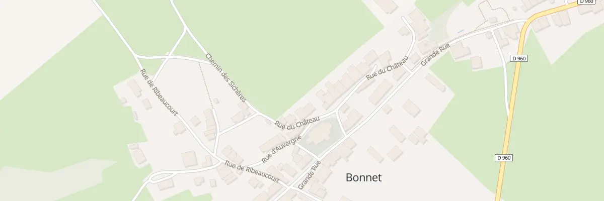 Plan du 7 Rue du Château à Bonnet