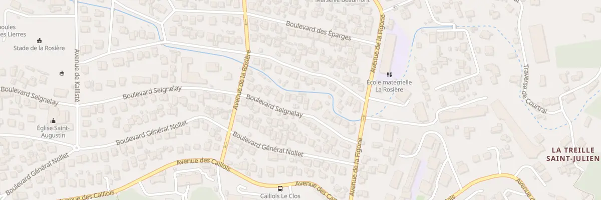 Plan du 105 Bd Seignelay à Marseille 12e Arrondissement