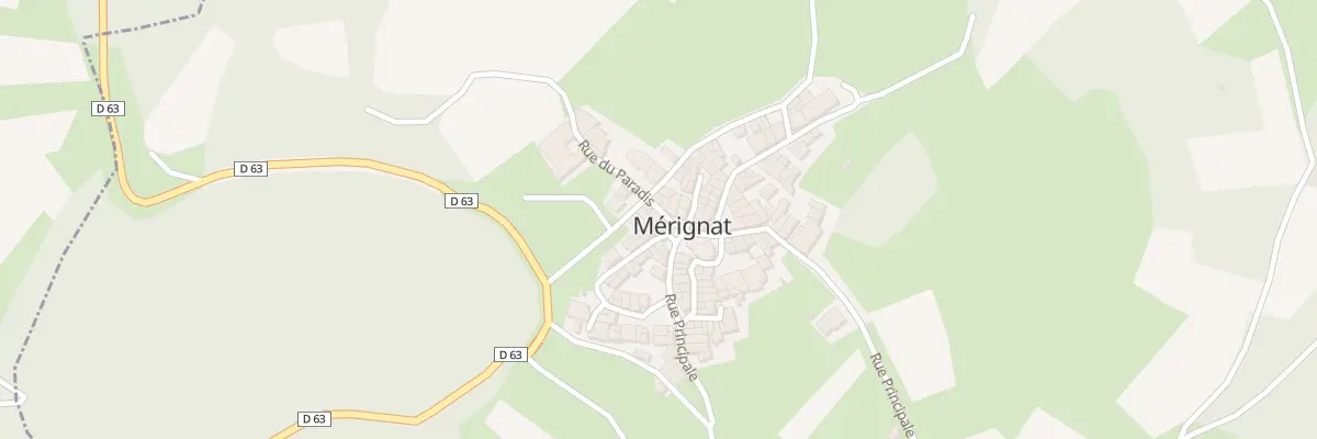 Plan du Village à Mérignat