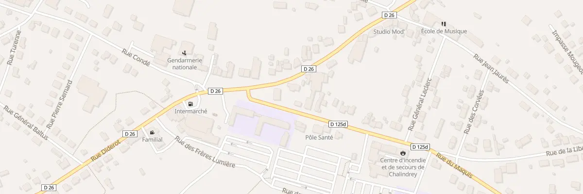 Plan du 4 Rue de la République à Chalindrey