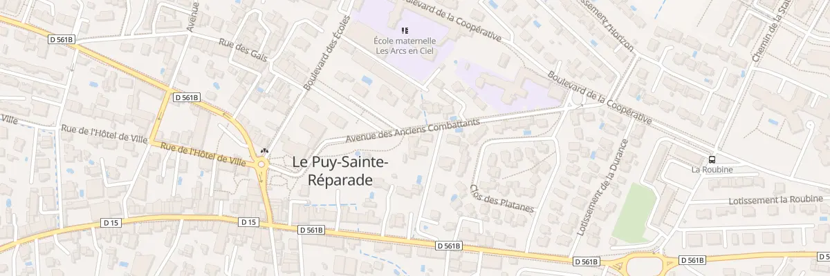 Plan du 12 Av des Anciens Combattants au Puy-Sainte-Réparade