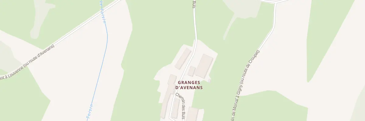 Plan du 5200 Granges d’Avenans à Gigny