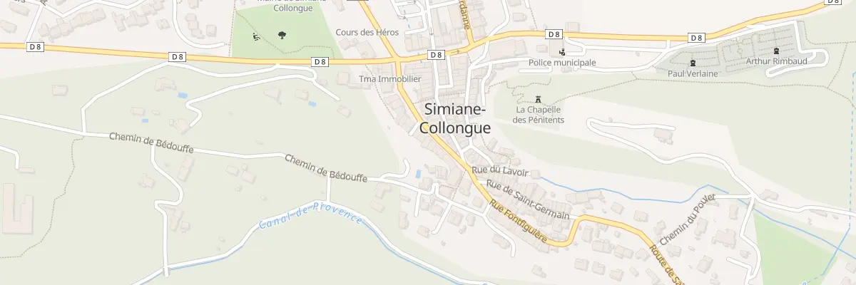 Plan du 20 Rue Jacques Manera à Simiane-Collongue