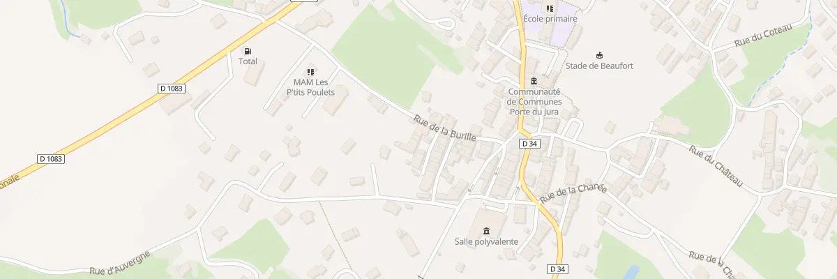 Plan du 15 Rue de la Burille à Beaufort-Orbagna