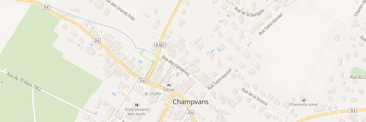 Plan du 17 Rue des Fontaines à Champvans