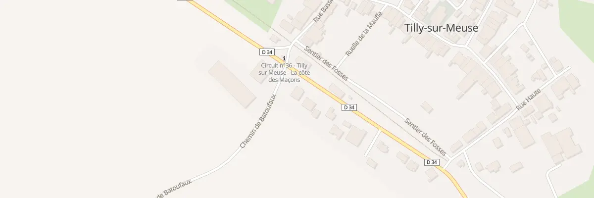 Plan du 2 Lot de la Voie Romaine à Tilly-sur-Meuse
